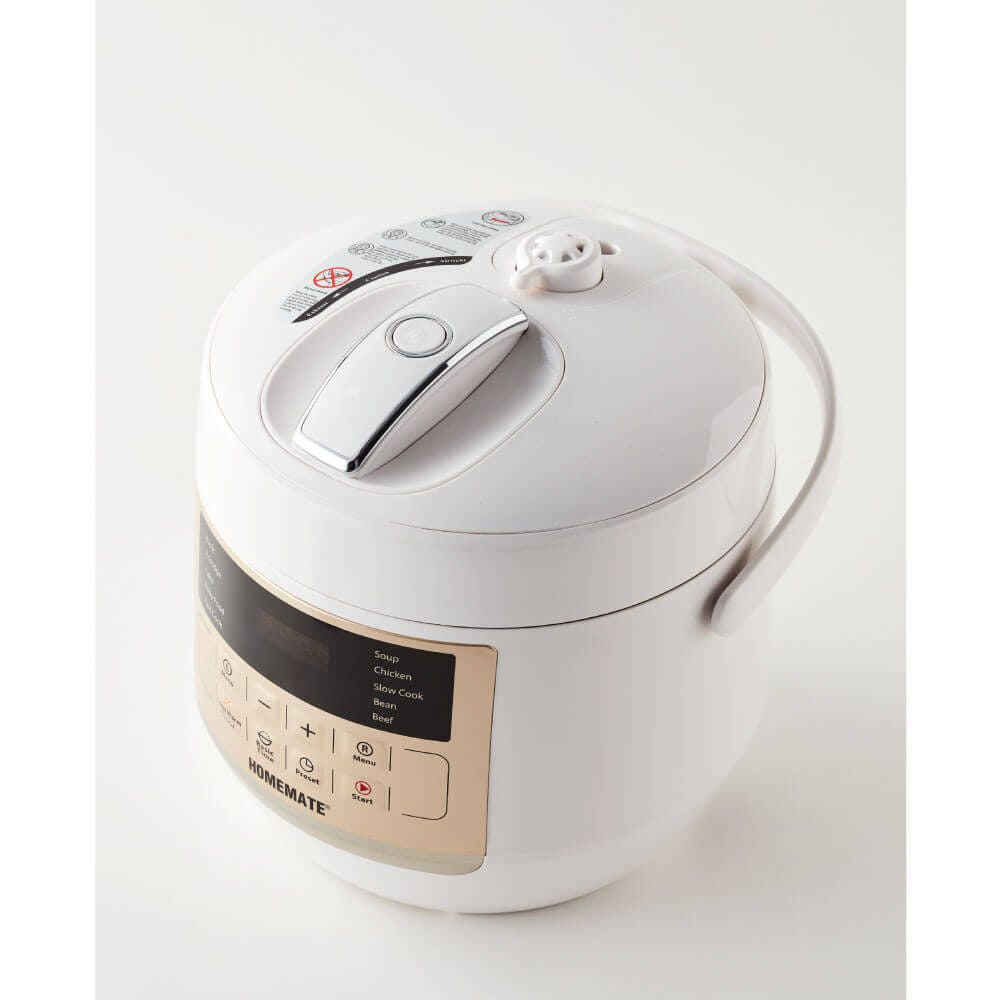 หม้ออัดแรงดันไฟฟ้า หม้อหุงข้าวรุ่นใหม่ SMART COOKER HOMEMATE (HOM-12LC62) ความจุ 3 ลิตร สีขาว_1