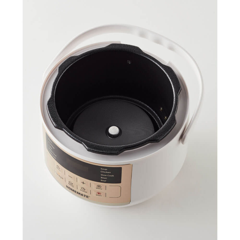 หม้ออัดแรงดันไฟฟ้า หม้อหุงข้าวรุ่นใหม่ SMART COOKER HOMEMATE (HOM-12LC62) ความจุ 3 ลิตร สีขาว_2