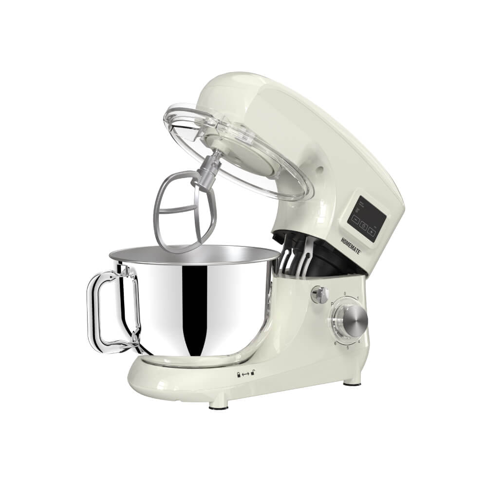 เครื่องผสมอาหาร HOMEMATE (HOM-335120) ความจุ 5 ลิตร หน้าจอดิจิทัล สีครีม_2