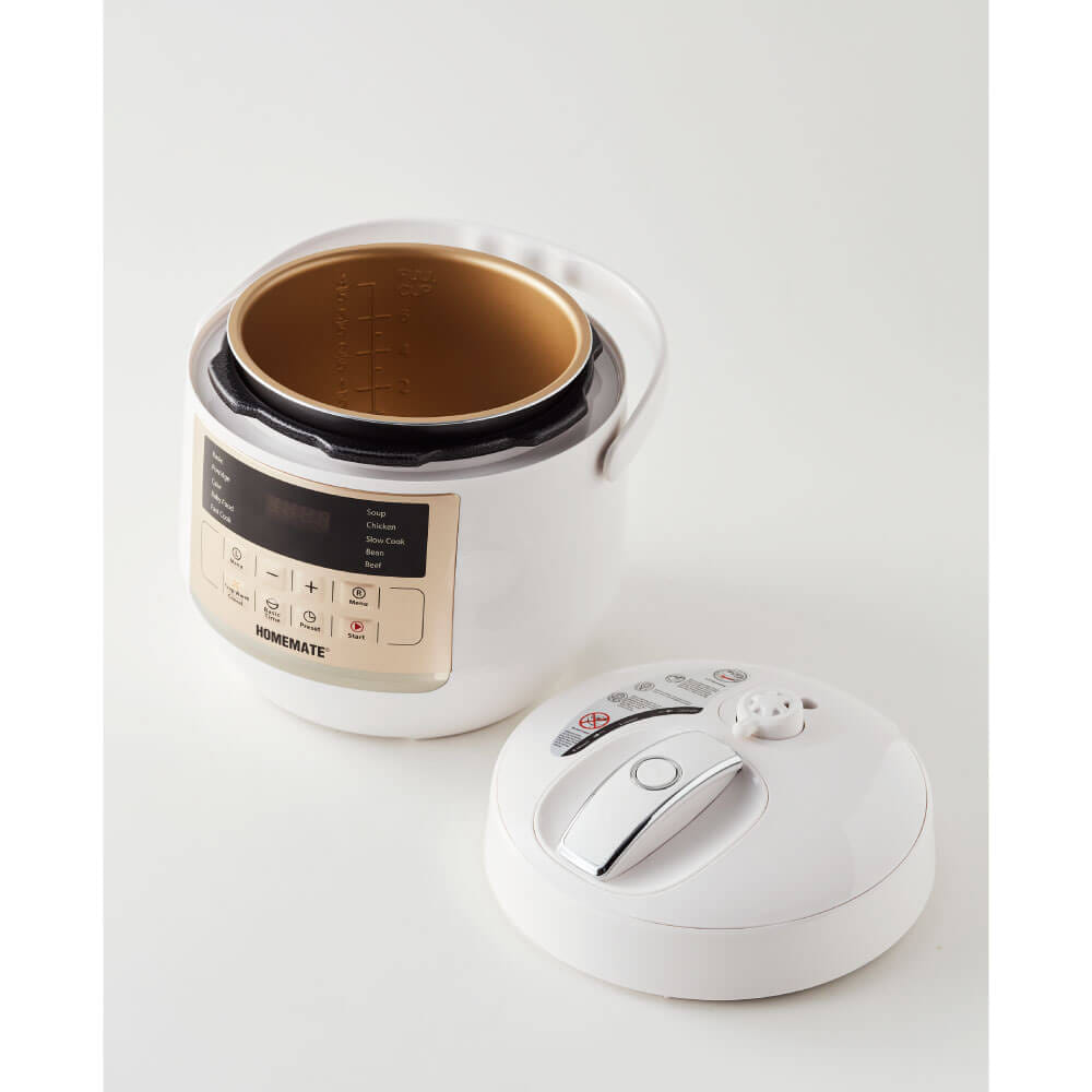 หม้ออัดแรงดันไฟฟ้า หม้อหุงข้าวรุ่นใหม่ SMART COOKER HOMEMATE (HOM-12LC62) ความจุ 3 ลิตร สีขาว_3