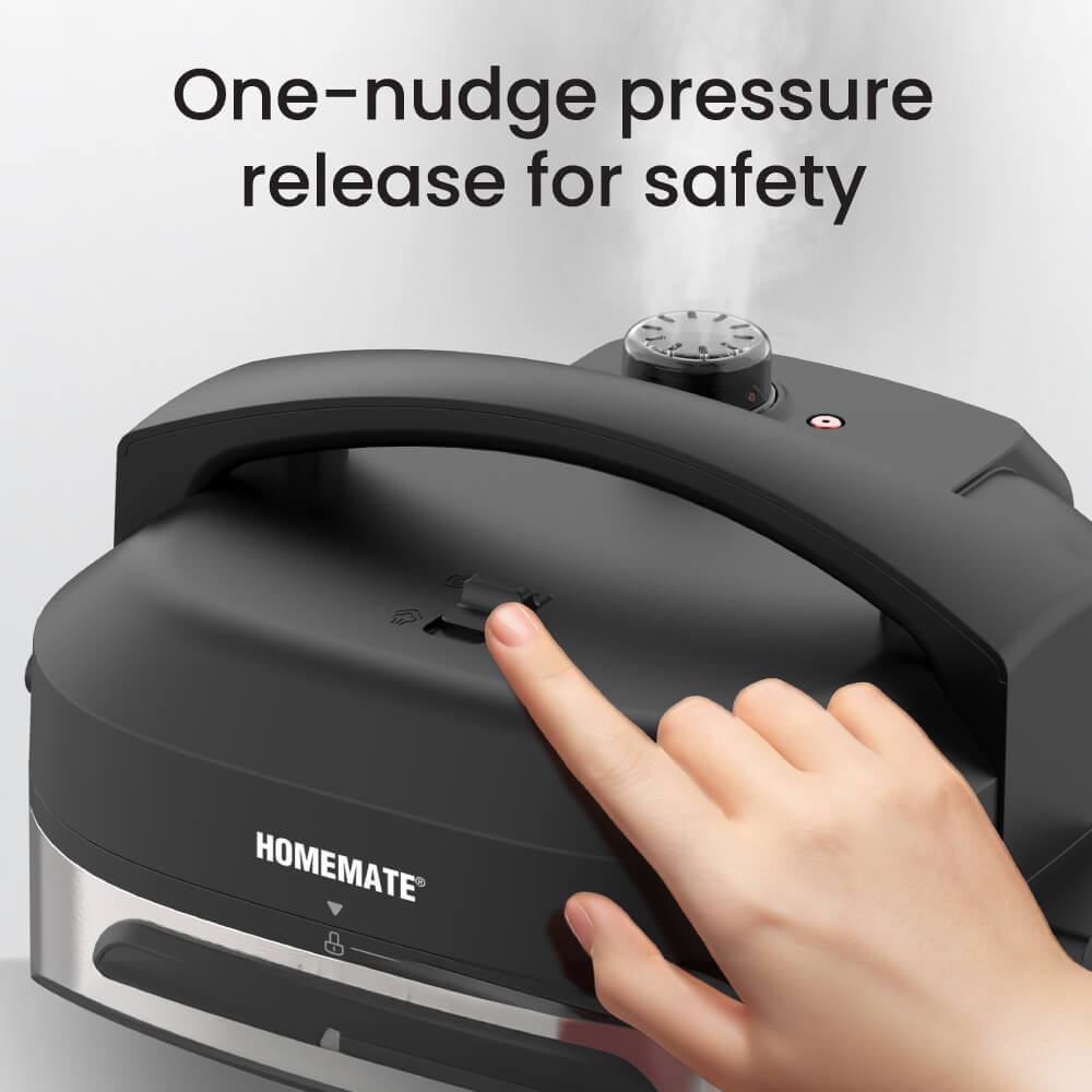 หม้ออัดแรงดันไฟฟ้า WIDE MAX SMART COOKER (PRESSURE+) HOMEMATE (HOM-126061) 6 ลิตร สีดำ-สเตนเลส_3