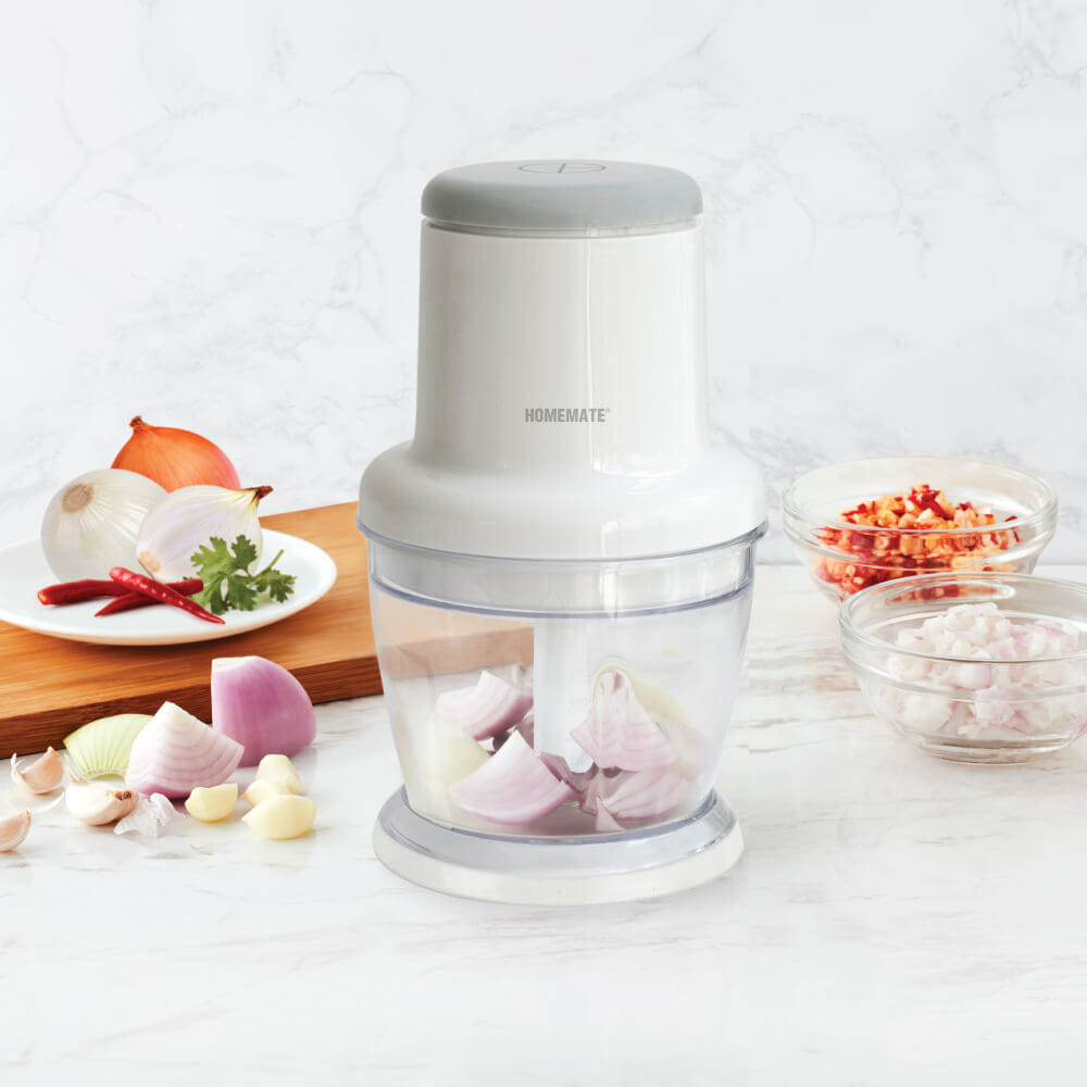 เครื่องบดสับอาหาร HOMEMATE (HOM-211112) 0.65 ลิตร สีขาว_4