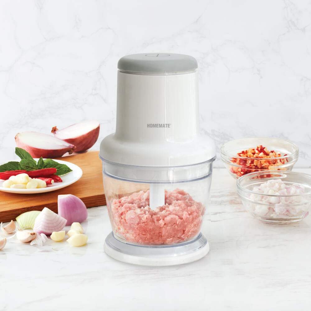 เครื่องบดสับอาหาร HOMEMATE (HOM-211112) 0.65 ลิตร สีขาว_5