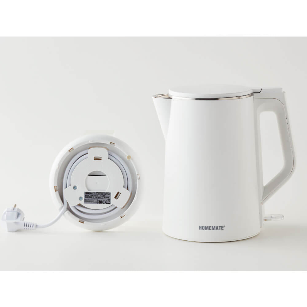 กาต้มน้ำไร้สายผนังสองชั้น HOMEMATE (HOM-264102) 1.5 ลิตร สีขาว_1