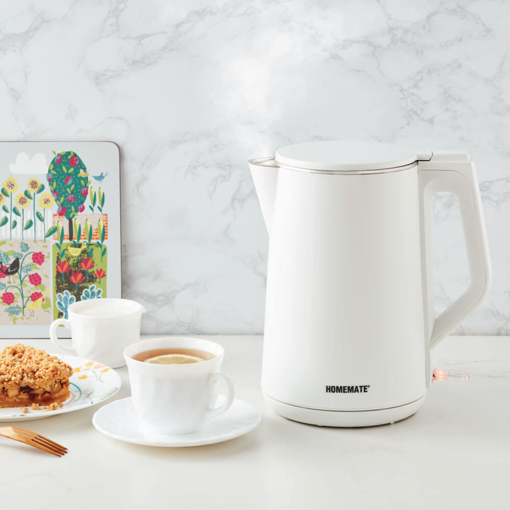 กาต้มน้ำไร้สายผนังสองชั้น HOMEMATE (HOM-264102) 1.5 ลิตร สีขาว_2