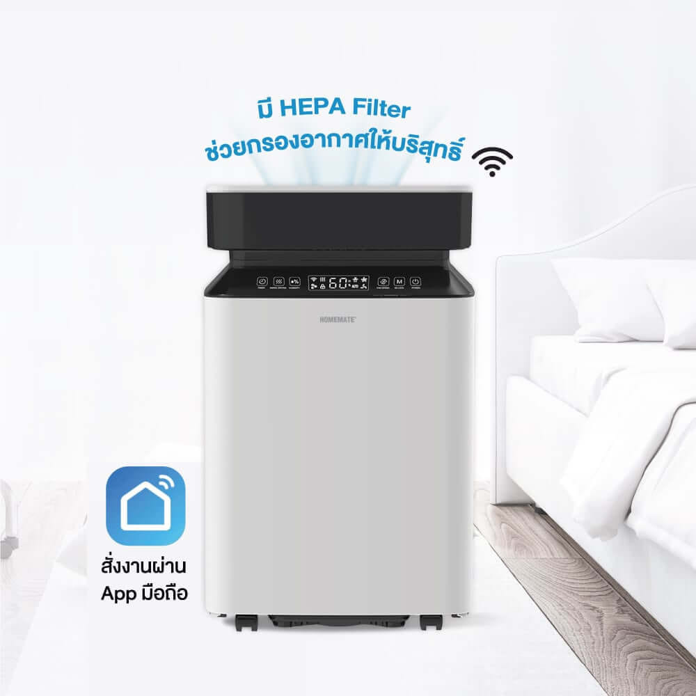 เครื่องขจัดความชื้น HOMEMATE (HOM-16F402) 45 sq.m. สีขาว_11