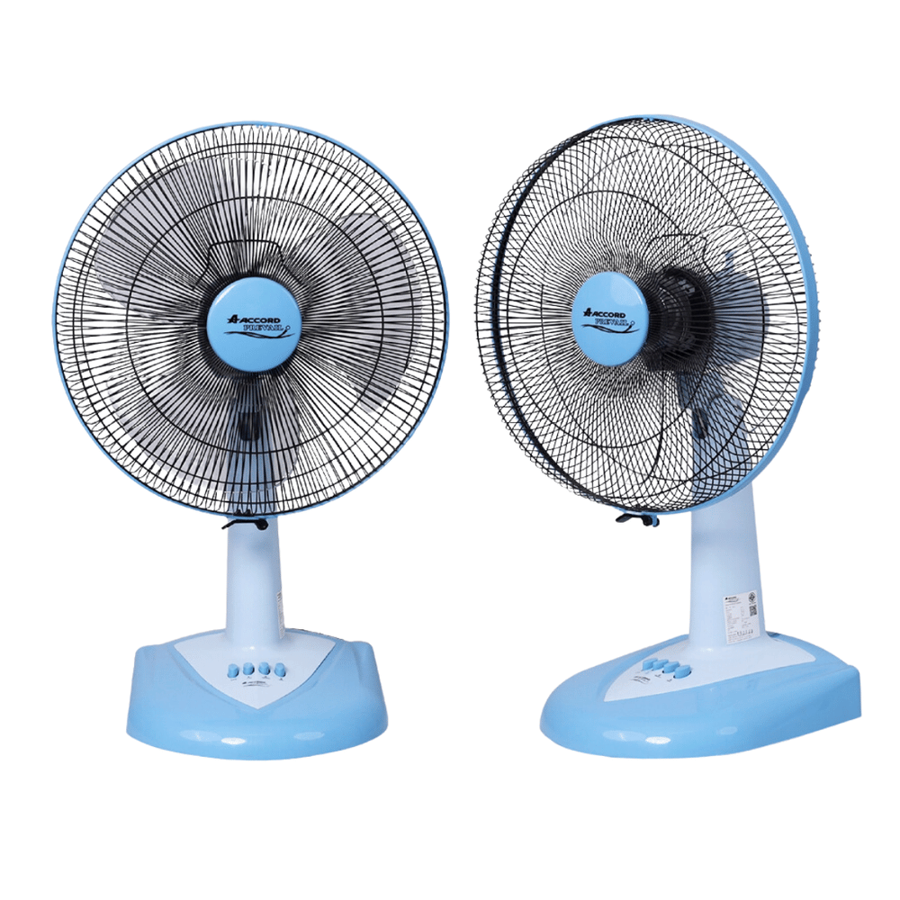  พัดลมตั้งโต๊ะ Accord Prevail 16 นิ้ว รุ่น AC-1661 สีฟ้า