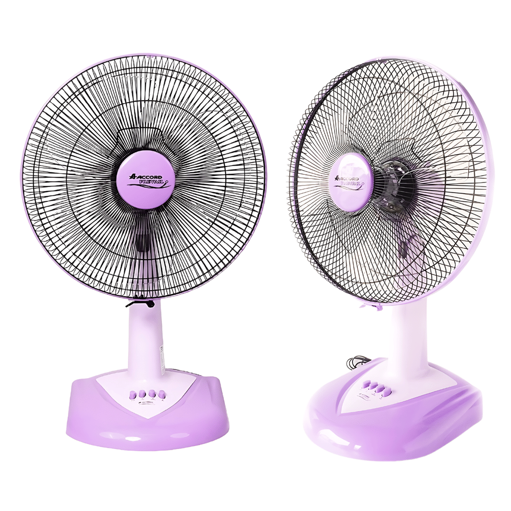  พัดลมตั้งโต๊ะ Accord Prevail 16 นิ้ว รุ่น AC-1661 สีม่วง