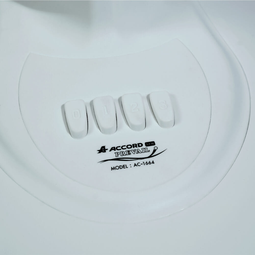 พัดลมตั้งโต๊ะ ACCORD PREVAIL  AC-1664 สีขาว