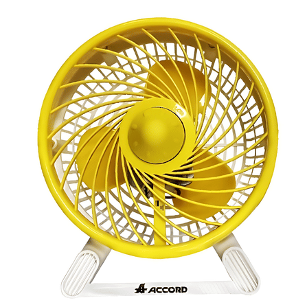 พัดลมตั้งโต๊ะ Accord Prevail รุ่น DT-78 TURBO สีเหลือง_0