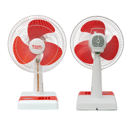 พัดลมตั้งโต๊ะ ACCORD PREVAIL 12 นิ้ว รุ่น ACCORD สีแดง_4