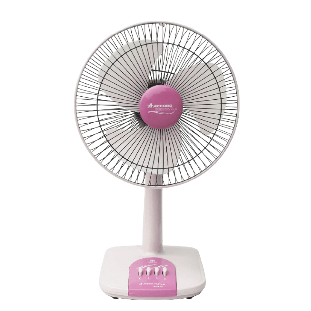 พัดลมตั้งโต๊ะ ACCORD PREVAIL 12 นิ้ว รุ่น AC-203 สีชมพู_0
