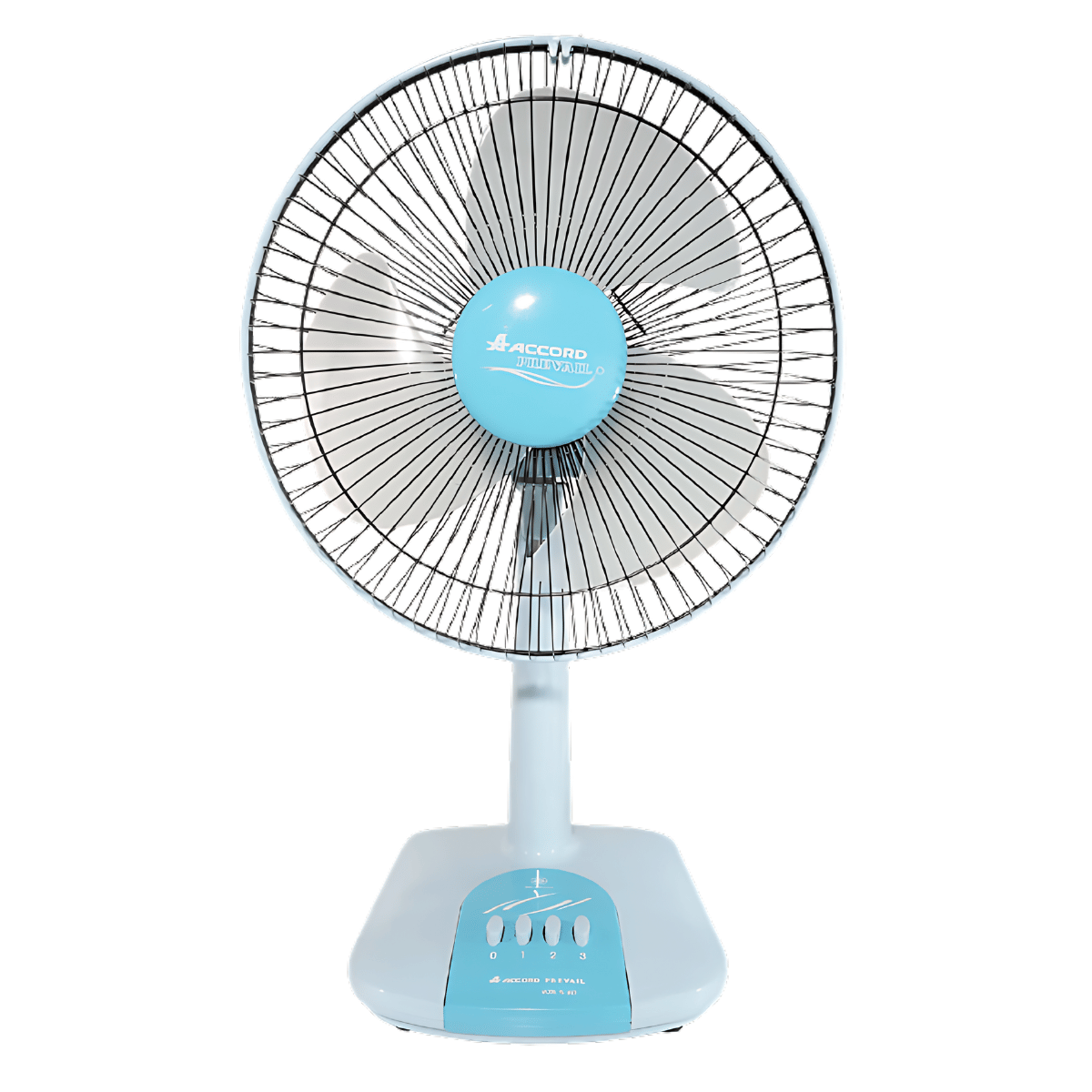 พัดลมตั้งโต๊ะ ACCORD PREVAIL 12 นิ้ว รุ่น AC-203 สีฟ้า_0