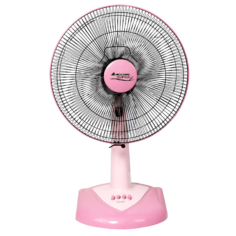  พัดลมตั้งโต๊ะ Accord Prevail 16 นิ้ว รุ่น AC-1661 สีชมพู_1