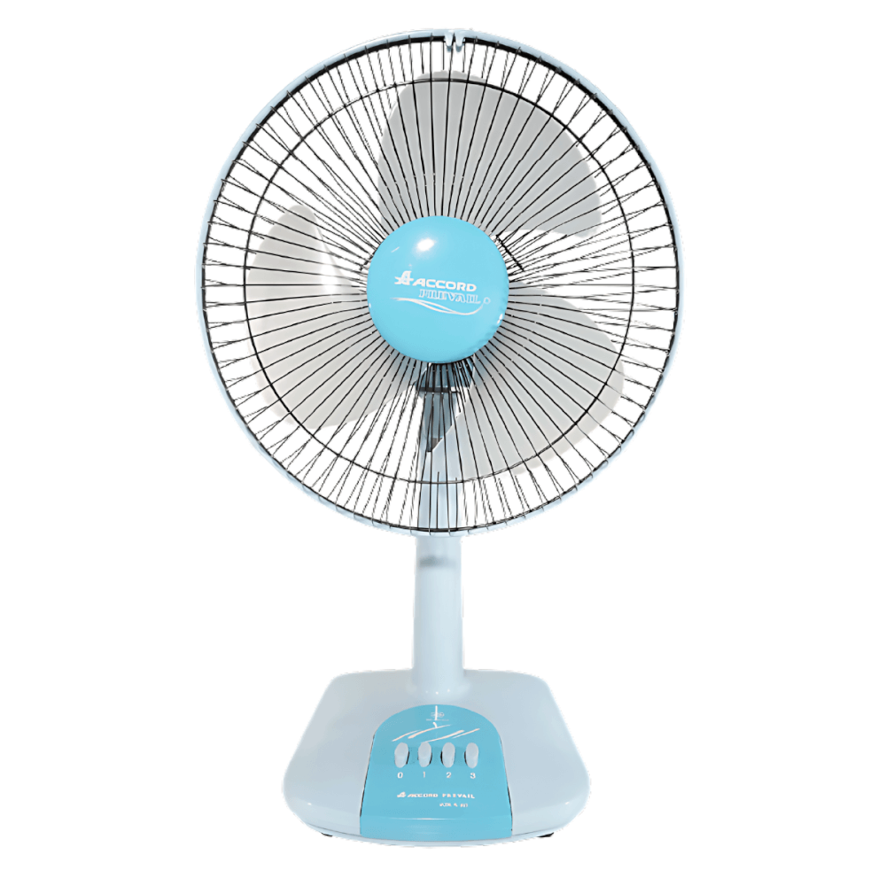 พัดลมตั้งโต๊ะ ACCORD PREVAIL 12 นิ้ว รุ่น AC-203 สีฟ้า_1