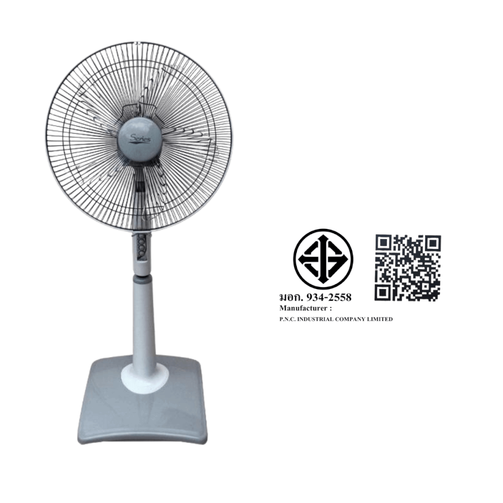 พัดลมตั้งพื้น ACCORD 16 นิ้ว Model : SR-2060 สีเทา_4