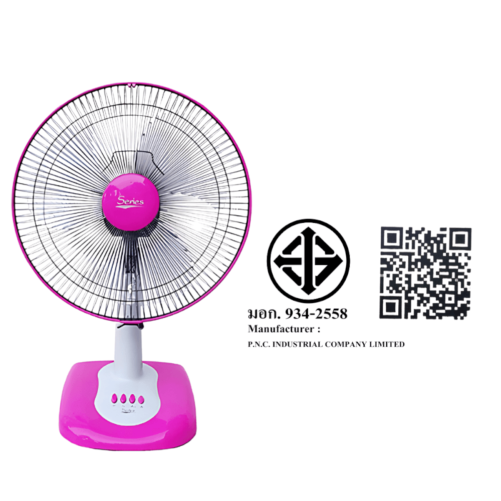 พัดลมตั้งโต๊ะ Accord Prevail 16 นิ้ว รุ่น SR 1016 สีชมพู_3