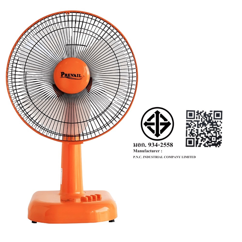 พัดลมตั้งโต๊ะ Accord Prevail 12 นิ้ว รุ่น PV-201 สีส้ม_3
