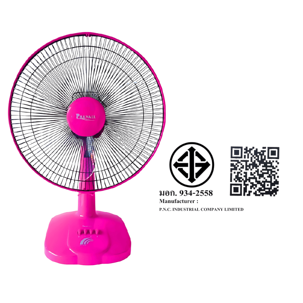 พัดลมตั้งโต๊ะ Accord Prevail 16 นิ้ว รุ่น PV-1016 สีชมพู_3