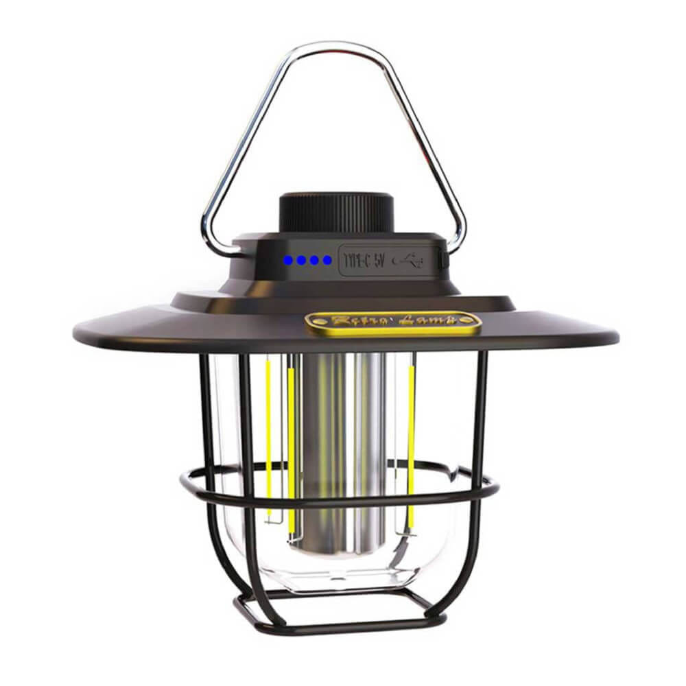 ตะเกียงไฟวินเทจ LED THAI ADVENTURE รุ่น RETRO LAMP สีดำ_0
