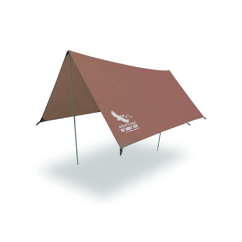 ฟลายชีตพร้อมเสา THAI ADVENTURE FLY100-005D ขนาด 3*3 เมตร สีน้ำตาล_1