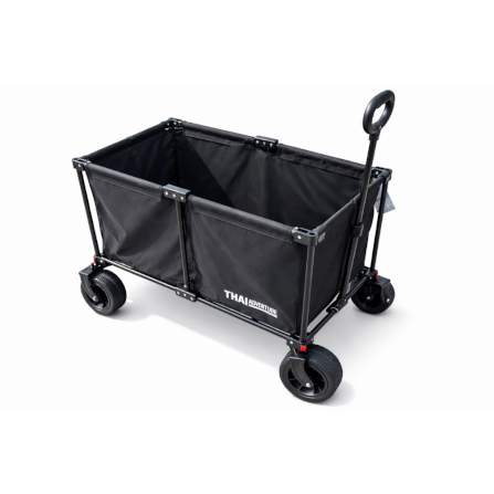 รถเข็นอเนกประสงค์ THAI ADVENTURE รุ่น WAGON XL สำหรับแคมป์ปิ้ง/กลางแจ้ง สีดำ_0