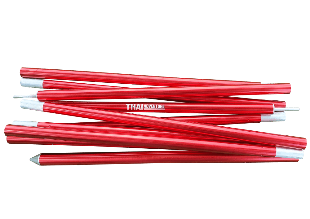 เสาชุดอลูมิเนียม Thai Adventure 220 Cm. สีแดง 