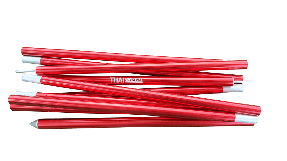 เสาชุดอลูมิเนียม Thai Adventure 220 Cm. สีแดง 