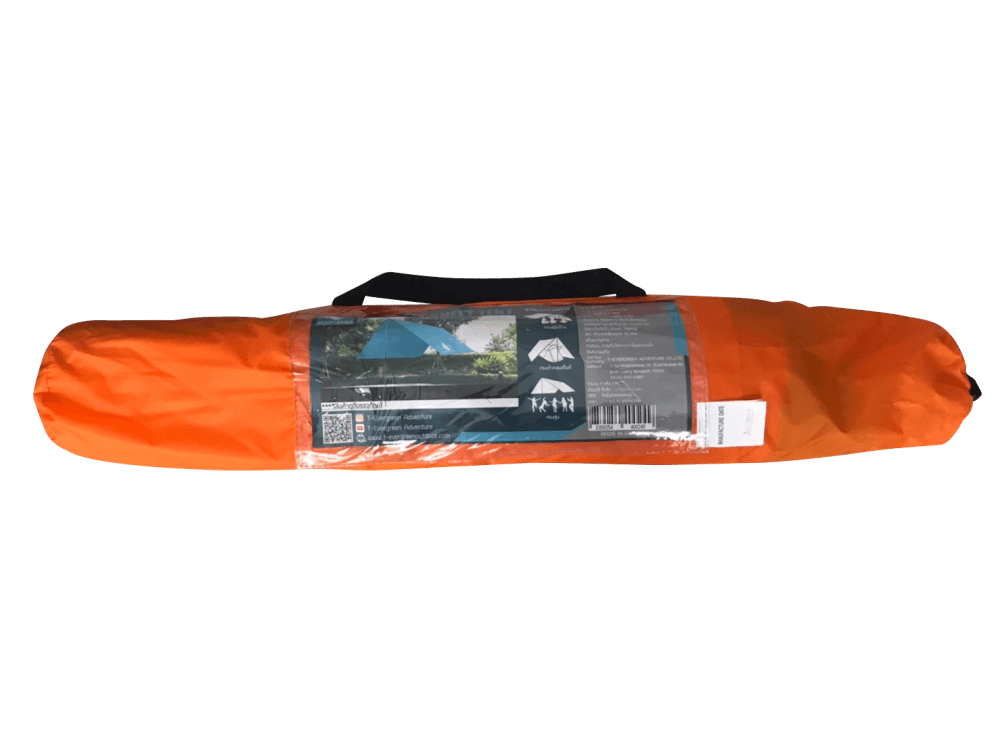 ฟลายชีตพร้อมเสา THAI ADVENTURE FLY100-005D ขนาด 3*3 เมตร สีส้ม_2