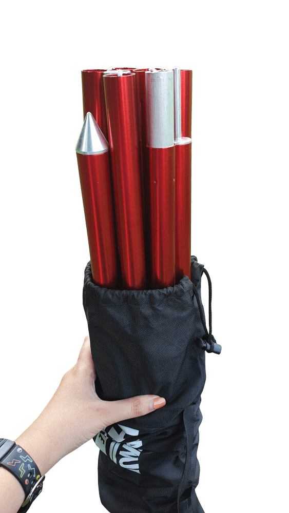 เสาชุดอลูมิเนียม Thai Adventure 220 Cm. สีแดง 