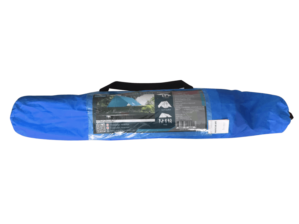 ฟลายชีตพร้อมเสา THAI ADVENTURE FLY100-005D ขนาด 3*3 เมตร สีน้ำเงิน_3