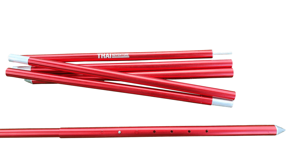เสาชุดอลูมิเนียม Thai Adventure 220 Cm. สีแดง 