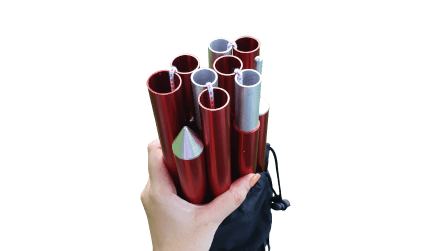 เสาชุดอลูมิเนียม Thai Adventure 220 Cm. สีแดง _4