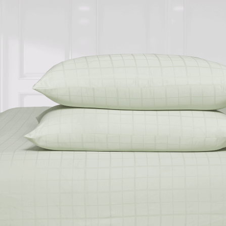 ชุดผ้าปูที่นอน 3.5 ฟุต 3 ชิ้น IBED ลายสี่เหลี่ยม LIGHT GREEN_5
