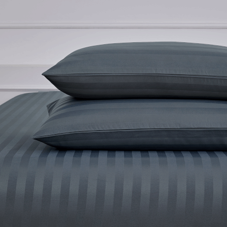 ชุดผ้าปูที่นอน 5 ฟุต 5 ชิ้น IBED ลายริ้ว IMPERIAL BLUE_6