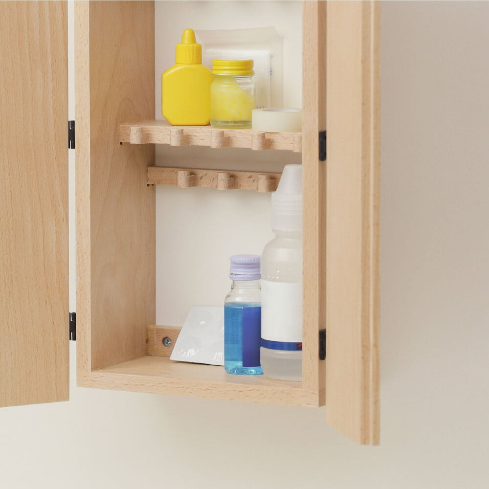 ตู้กุญแจติดผนังดีไซน์สวยไม้บีชจริง PANA OBJECTS รุ่น MITI PLUS: KEY CABINETS สีไม้บีชธรรมชาติ SIZE 18.4X9X41 ซม_2
