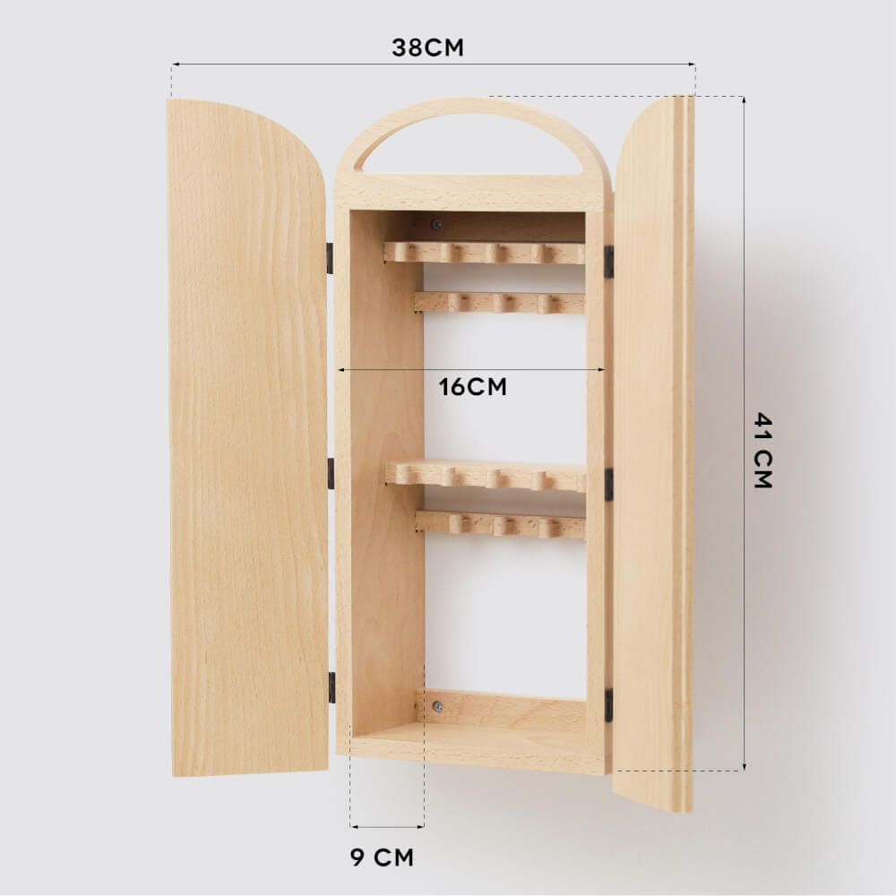 ตู้กุญแจติดผนังดีไซน์สวยไม้บีชจริง PANA OBJECTS รุ่น MITI PLUS: KEY CABINETS สีไม้บีชธรรมชาติ SIZE 18.4X9X41 ซม_4