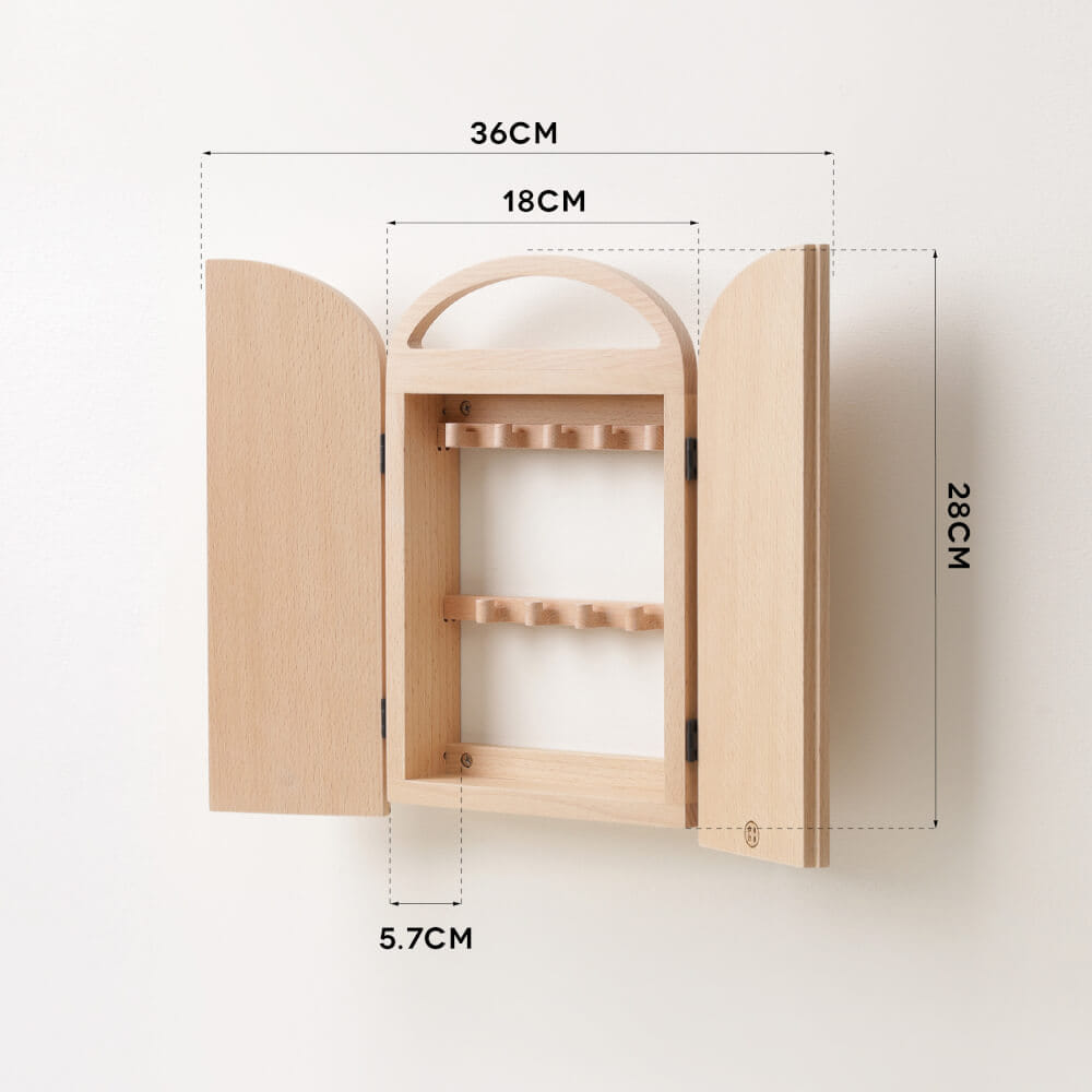 ตู้กุญแจติดผนังดีไซน์สวยไม้บีชจริง Pana Objects รุ่น Miti : Key Cabinets สีไม้บีชธรรมชาติ size 18x5.7x28 ซม