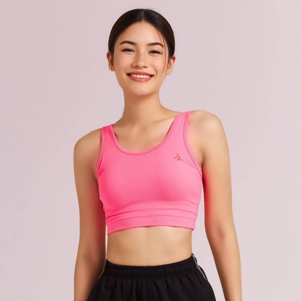ครอปบราหลังเว้า D&P Sport DP-7576 ไซส์ XL สีชมพู