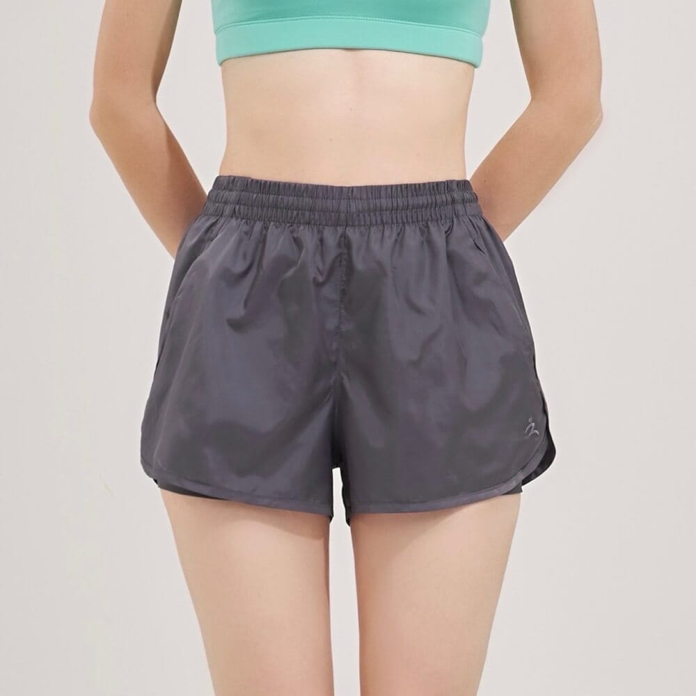 กางเกงขาสั้นมีซับใน D&P Sport DP-3267 ไซส์ XXL สีเทาเข้ม