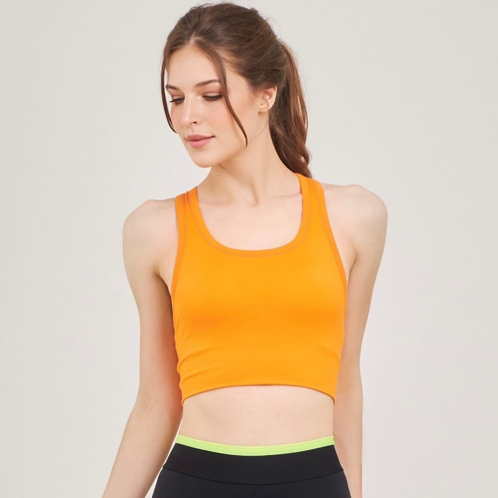 ครอปบราหลังเว้า D&P Sport DP-7715 ไซส์ S สีส้ม