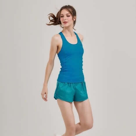 กางเกงขาสั้นมีซับใน D&P Sport DP-3267 ไซส์ L สีฟ้า