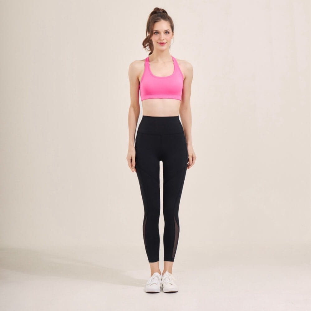  เลกกิ้งขายาวเอวสูง D&P Sport DP-2784 ไซส์ L สีดำ