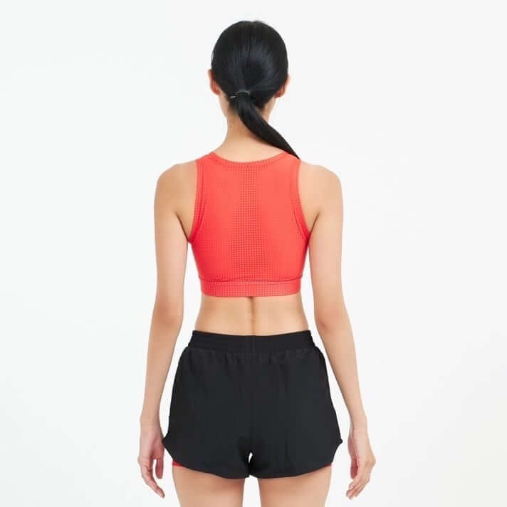 กางเกงขาสั้นมีซับใน D&P Sport DP-3255 ไซส์ S สีดำ/แดง