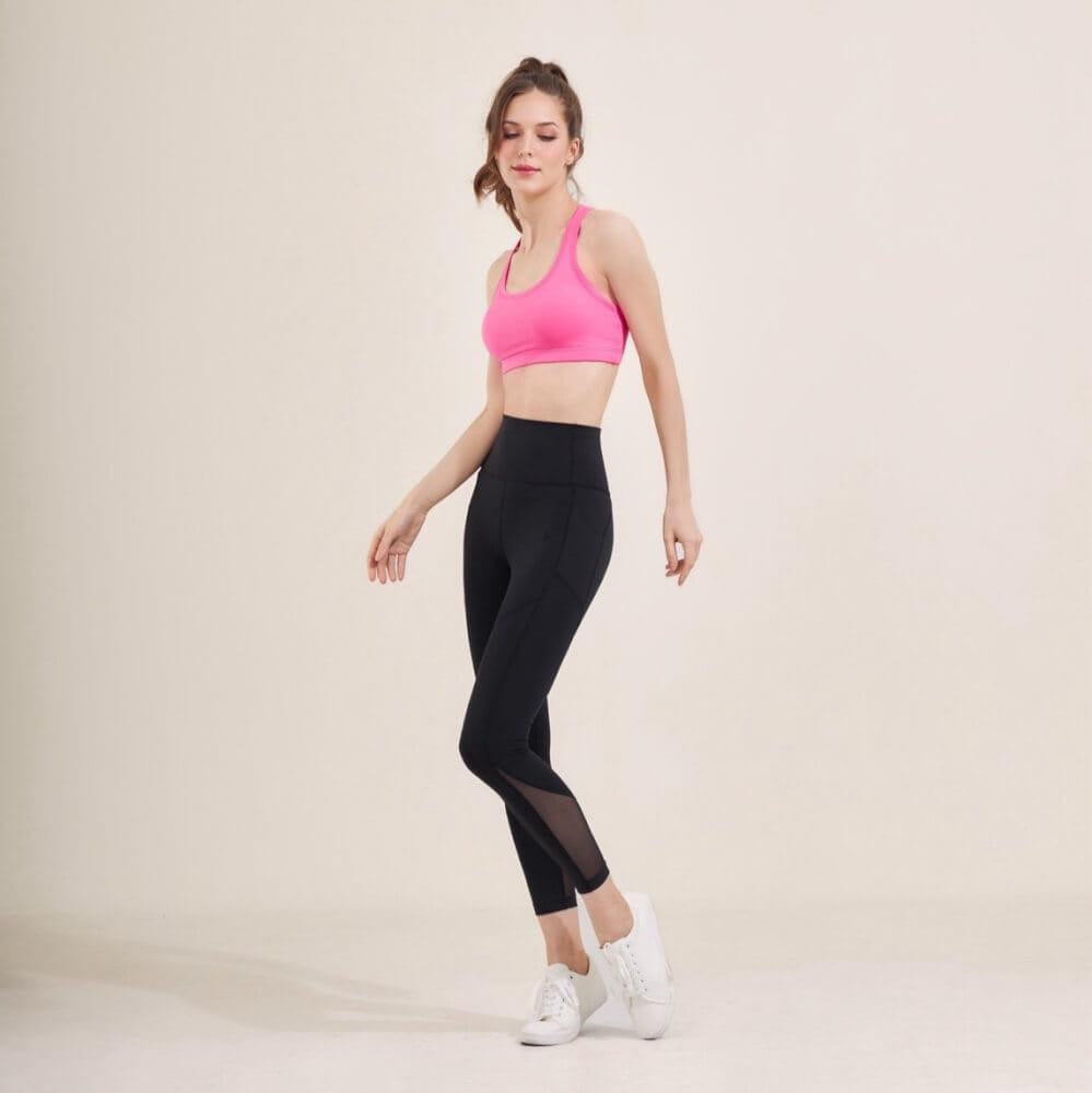 เลกกิ้งขายาวเอวสูง D&P Sport DP-2784 ไซส์ L สีดำ