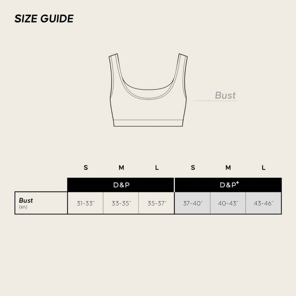 D&P SPORT SPORTS BRA | ALLWAYS | D-7694 สปอร์ตบรา ไร้โครง กระชับ เก็บเนื้อส่วนเกินได้ดี_4