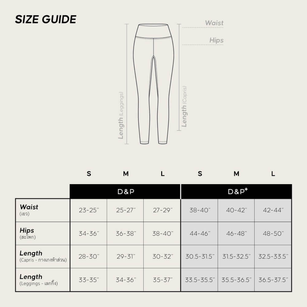 D&P SPORT LEGGINGS | ALLWAYS| D-2794 กางเกงเลกกิ้งขายาว กระชับกล้ามเนื้อ ยกสะโพก_5