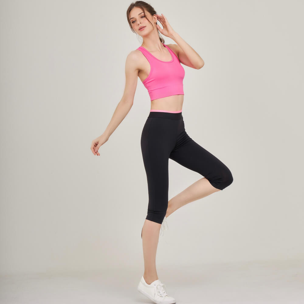ครอปบราหลังเว้า D&P Sport DP-7715 ไซส์ M สีชมพู