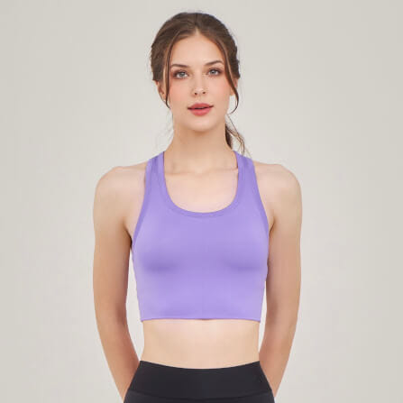 ครอปบราหลังเว้า D&P Sport DP-7715 ไซส์ L สีม่วง_1