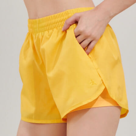 กางเกงขาสั้นมีซับใน D&P Sport DP-3267 ไซส์ M สีเหลือง_1
